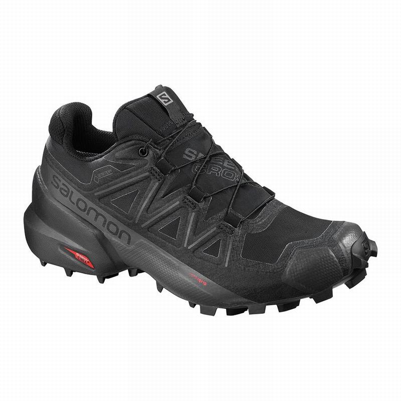 SALOMON UK SPEEDCROSS 5 GORE-TEX - Womens Trail Running Shoes Black,SGYJ65421